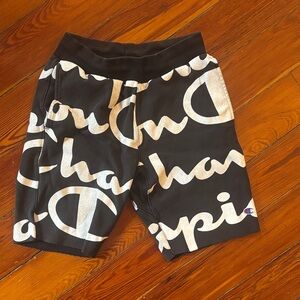 Champion Bold Black and White Athletic Shorts